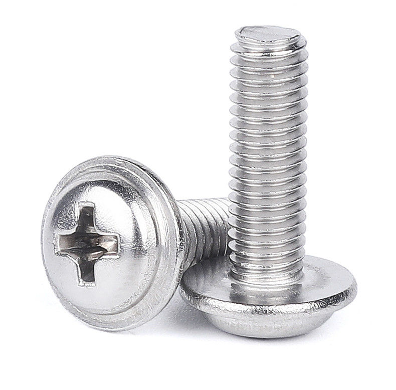 High Wear Asistance Round Head Cross Recessed Three Combination Screw For Electronics Machine