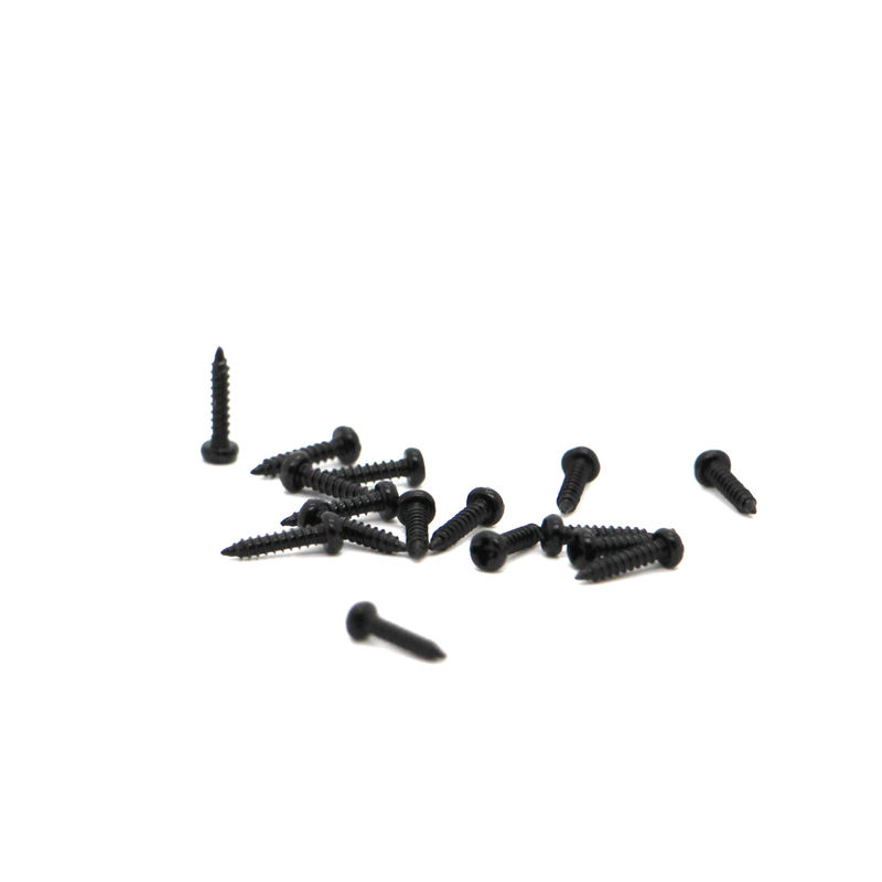 M0.5 Miniature Self-Tapping Screws Carbon Steel Black Oxide Coated Flat Head For Camera