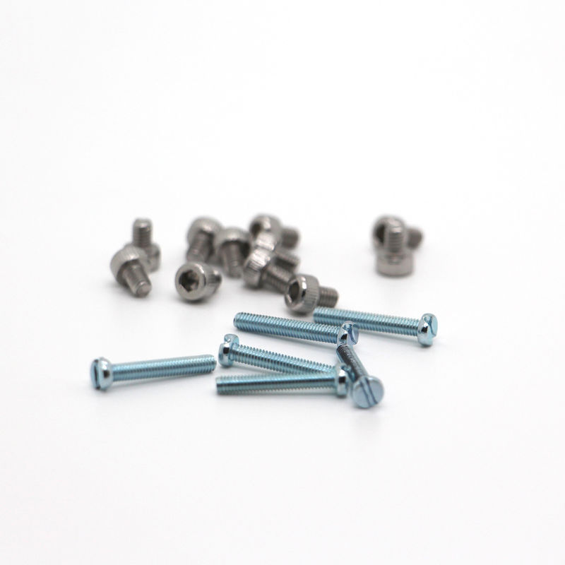 Precision Micro Screws Stainless Steel Flat Head & Full Thread For Construction Customized Service